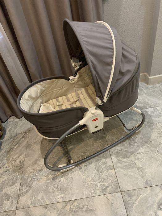 Детская люлька качалка с козырьком