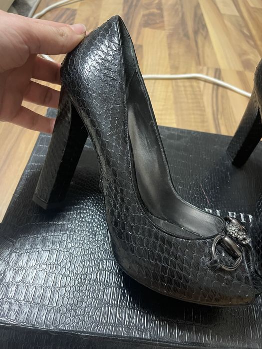 Philipp Plein Lady Heels Python snakeskin leather