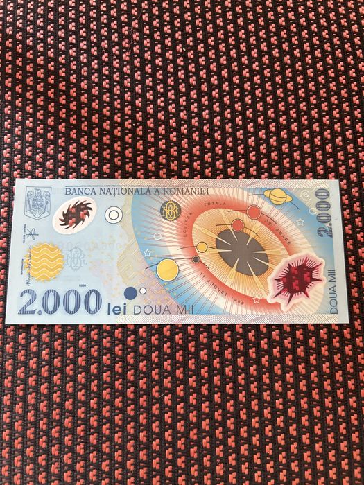 Bancnotă cu eclipsa solară, 1999! Foarte rară!