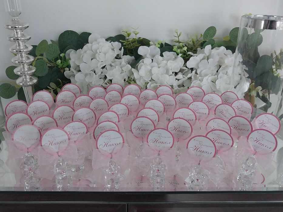 Подаръчета, подаръци за гости на кръщене, погача, рожден ден