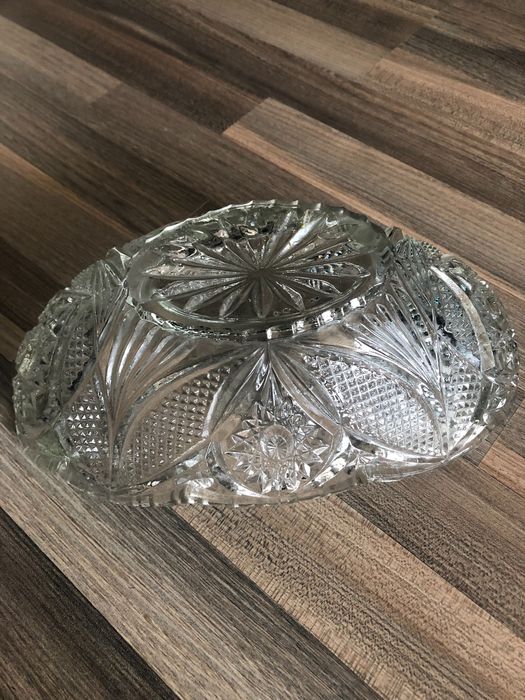 Fructiera din sticla lucrata manual