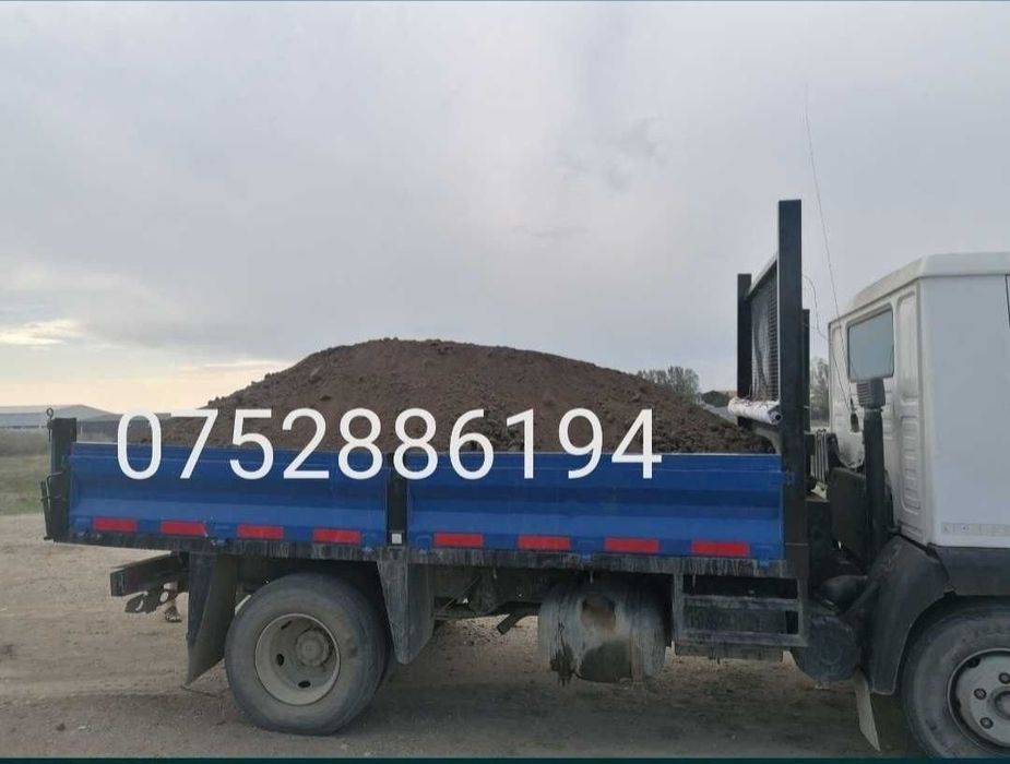 Piatra spartă (concasată), umplutură, pietriș, nisip marfă ,pământ