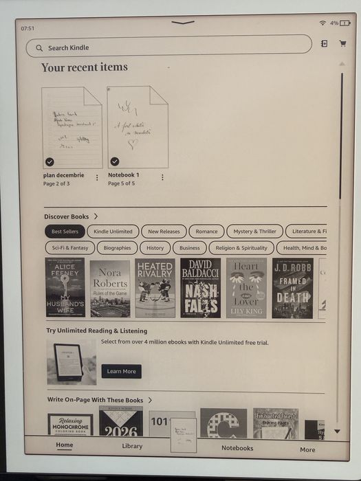 Kindle Scribe 32gb nou + husa piele