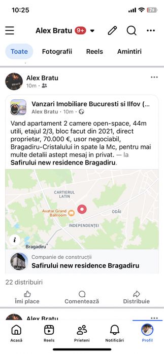 Vand apartament 2 camere, colaborez cu agenti.