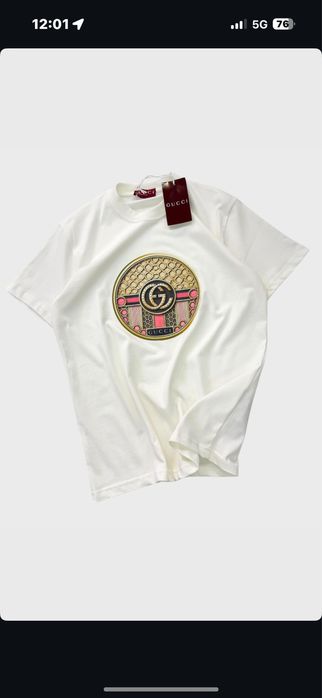 Бяла тениска  Gucci (черен петък)