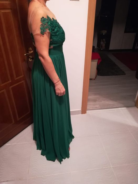 Rochie lunga verde ocazie
