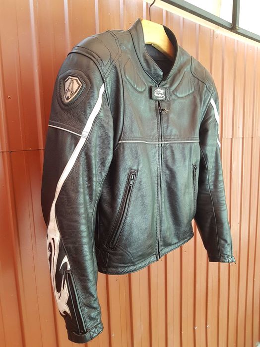 Geaca moto Arlen Ness (50) piele naturala! motociclist /CU protectii!