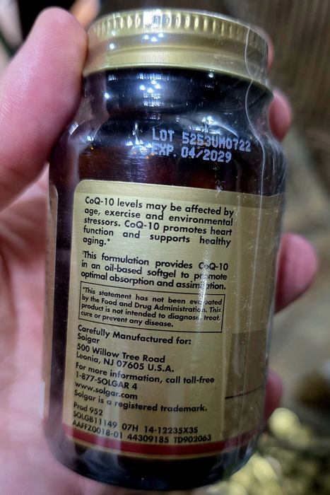 ДОСТАВКИ НЕТ Solgar коэнзим Q10 100mg , 60шт Made in USA 270 000сум