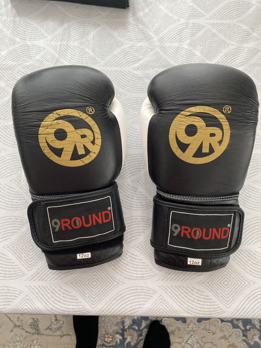 Боксерские перчатки 9Round  б/у подростковые, 12oz