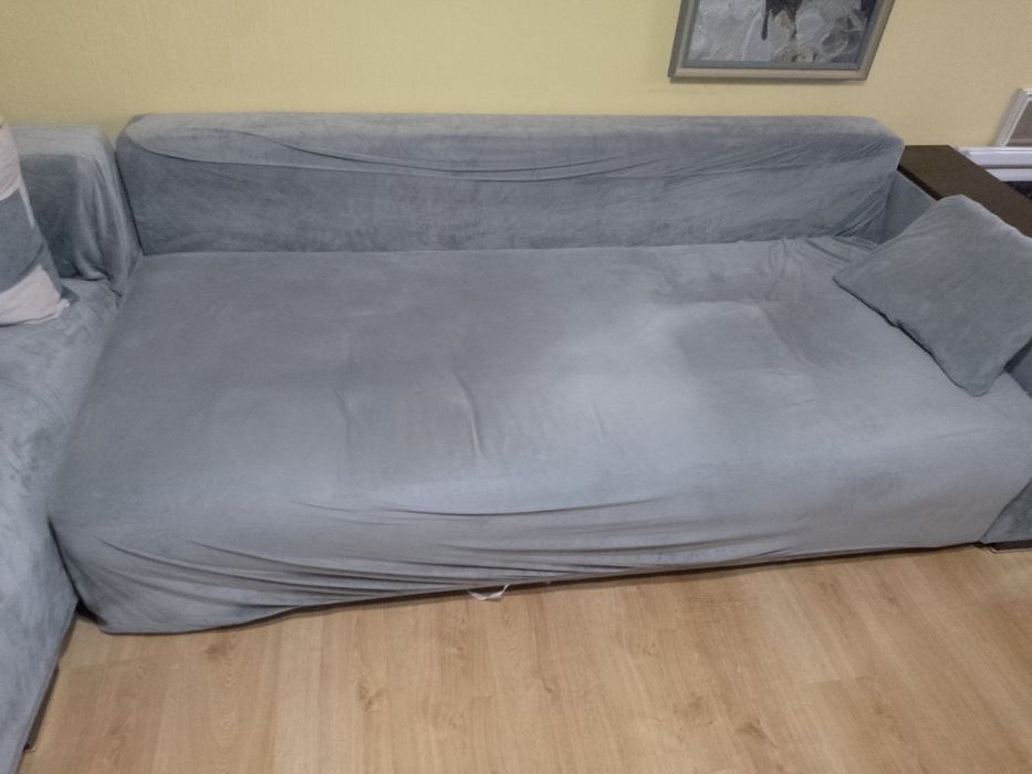 Ъглов диван с функция за сън