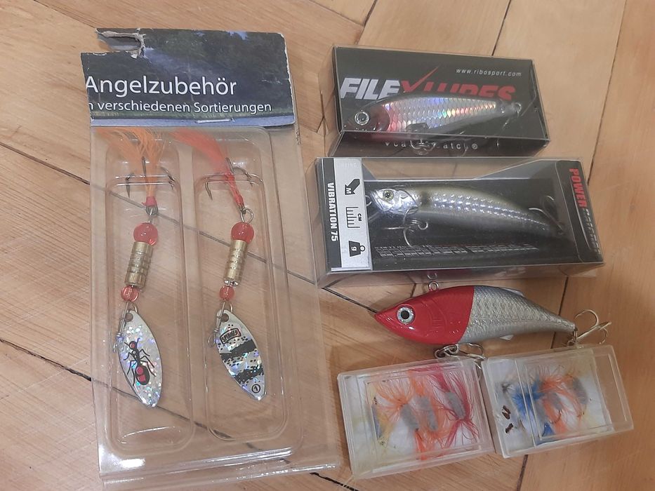 Нови Воблери-FILEX,POWER CATCHER,RATLIN-Red Head,Въртящи блесни, Мухи