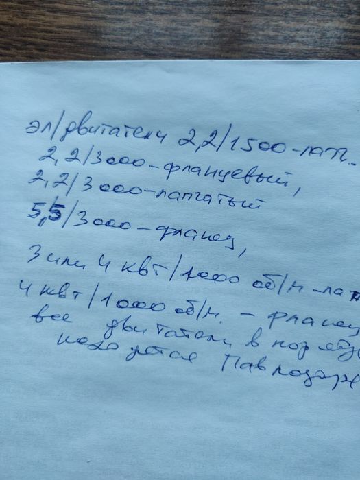 Электродвигатель 5,5/3000/1000--фланец/лапчатый