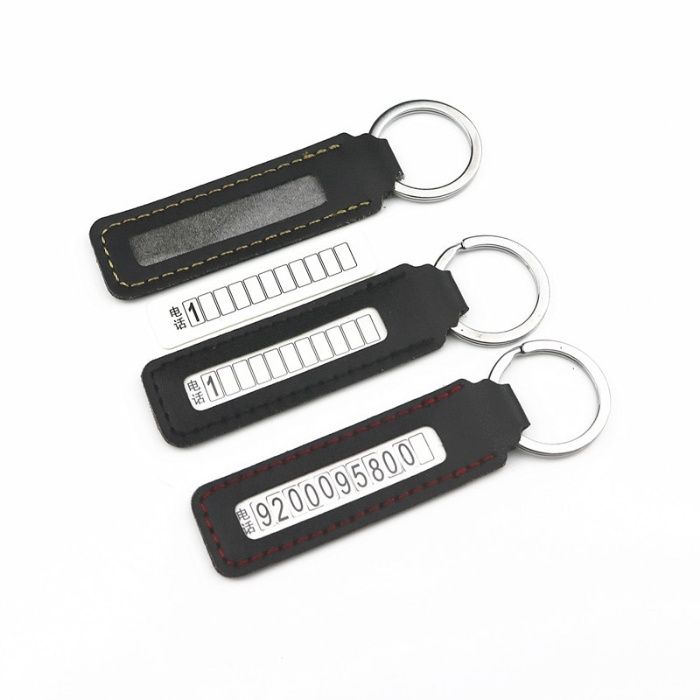Анти-потерянный номер телефона брелок для автомобиля и ключей