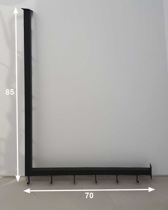 Cuier metalic modern 85x70 cm negru mat