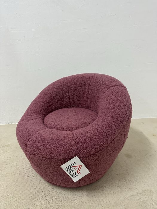 Детско кресло, Homcom, плюш, 60x56x48см, Розово