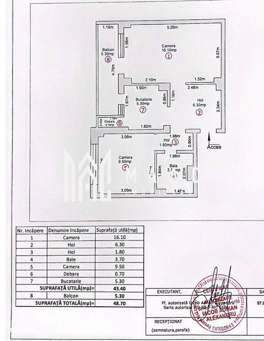 Apartament 2 Camere I Balcon I Decomandat I Et 1 I Siretului