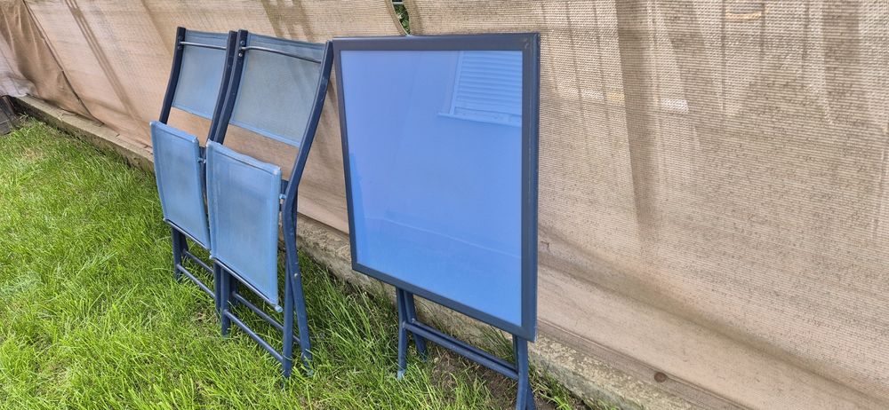 Set masa + 2 scaune rabatabile gradina