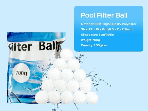 Филтърни топки за басейн, 700g. Филтър за пясъчни помпи