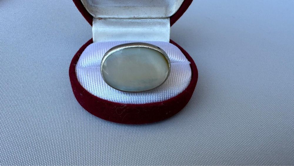 Inel argint si sidef