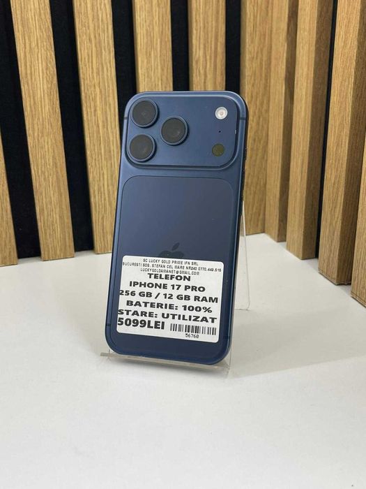 Iphone 17 PRO / 256 GB 100% BAT / Factura / Garantie #56760