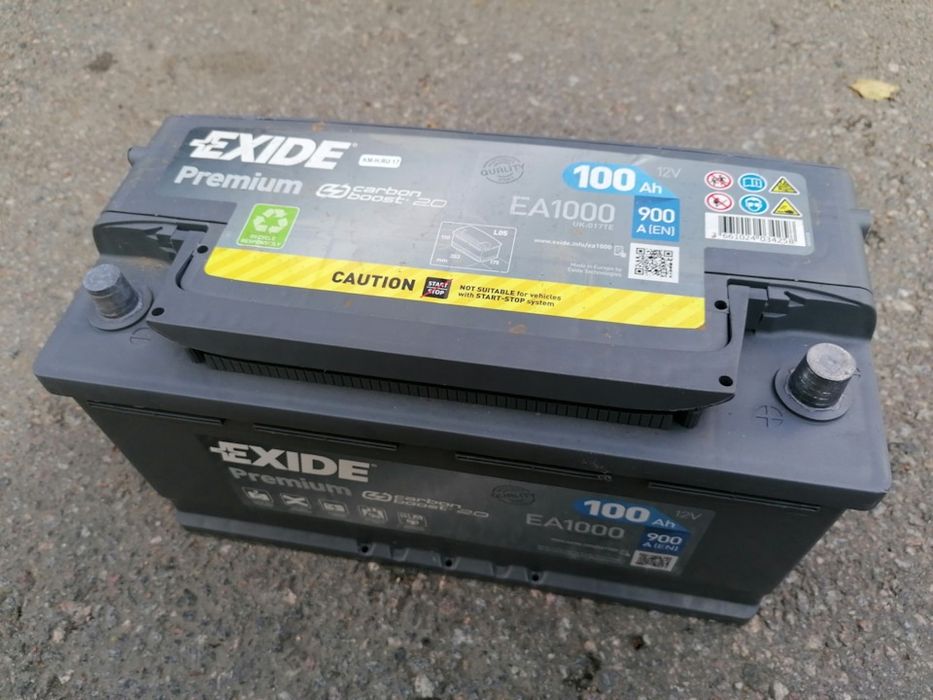 Продам аккумулятор Exide Premium 100 ah, 900A пусковой ток