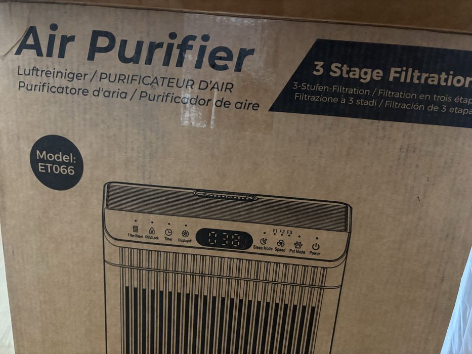 Purificator de aer ET066 – Nou, cu filtru în 3 etape