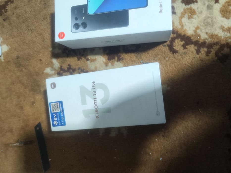 Redmi note 13 va Xiaomi 13 lite Karobkalari