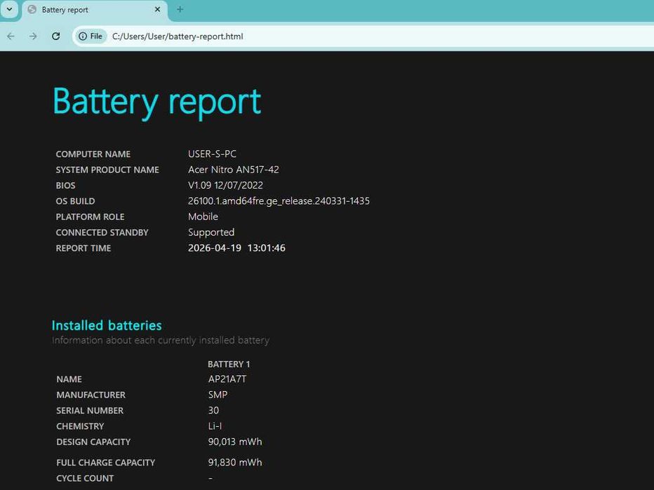 Laptop ACER Nitro 5, 16GB RAM, AMD Ryzen 7 6800H 4.7 GHZ, RTX 3060 6GB, SSD Baterie Noua Win 11