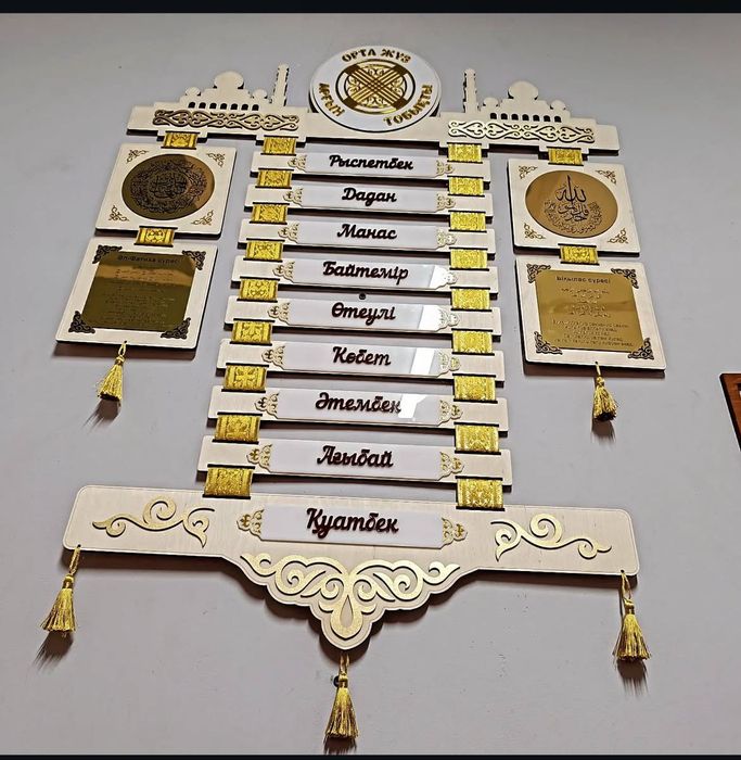 Шежіре, 7ата, родословная доска