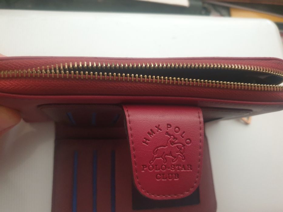Дамско портмоне Polo-червено.