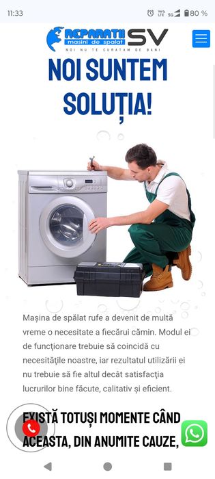 Repar mașini de spălat la domiciliu