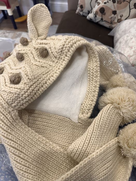 Шапка шарф зимняя