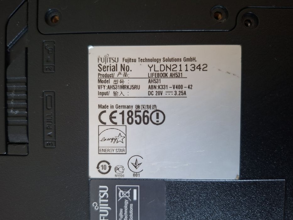 Fujitsu AH531. Core i5.  Made in Germany