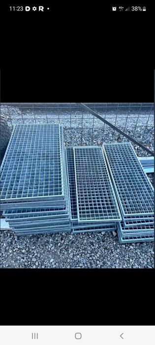 Gratare (grilaje) metalice galvanizate ideale pentru trepte și spălăto