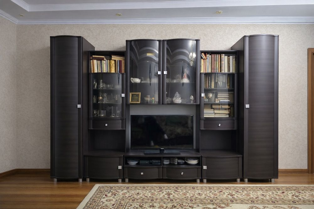 Стенка под телевизор, тв тумба, шкаф книжный.