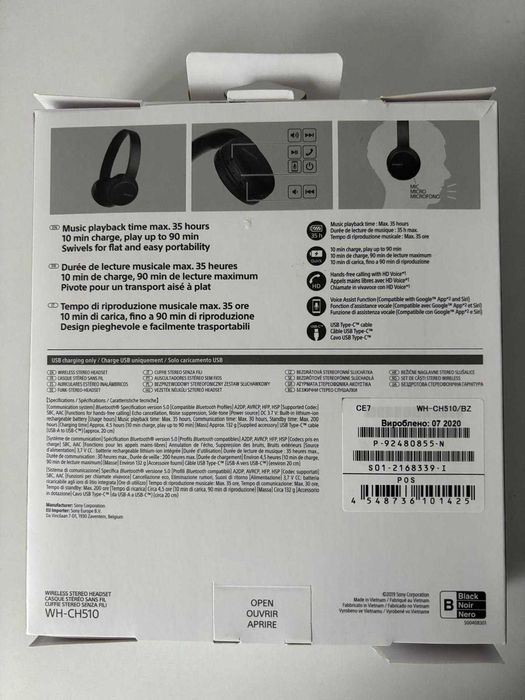 Casti Wireless Sony WH-CH510