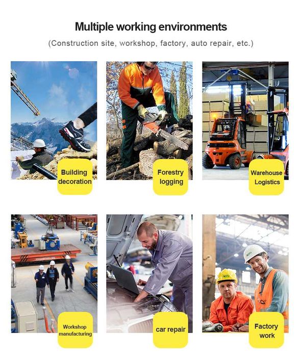 Дишащи Работни Защитни Обувки, Метално Предпазно Бомбе, Модел- FL910