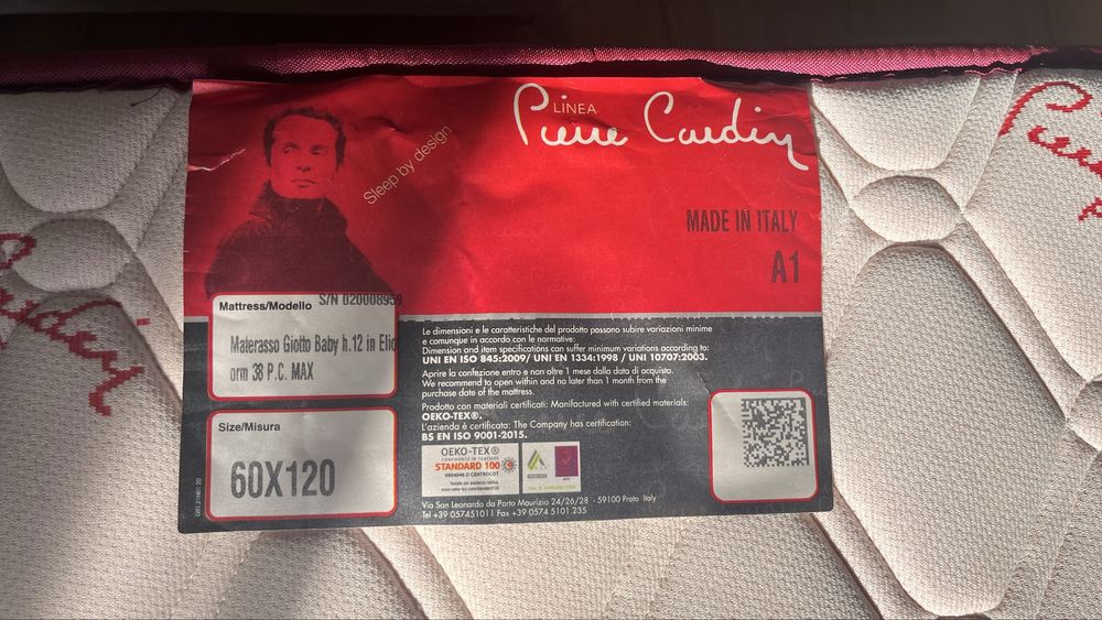 Бебешки матрак Pierre Cardin