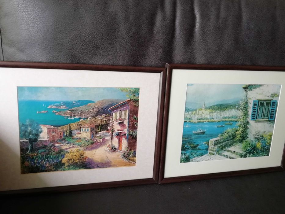 4 Картини - две с испански пейзаж и две с Корида