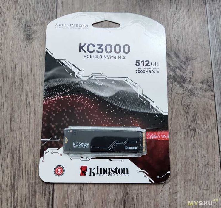 SSD накопитель 512 GB Kingston KC3000, M.2, PCIe 4.0
