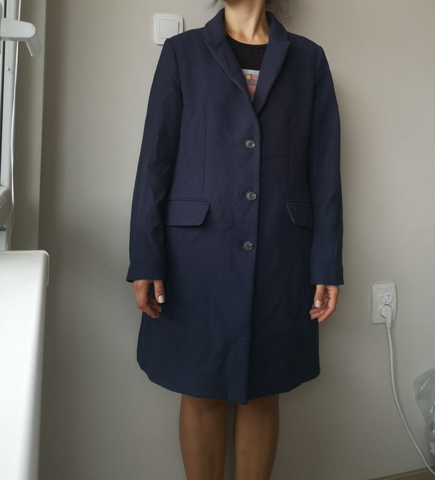 Дамско палто Тъмно синьо