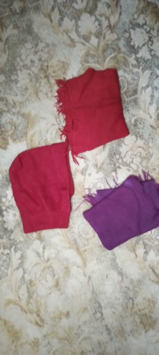 Капор и шарф ангора