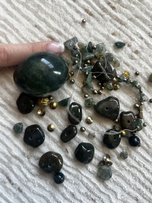 Гердан на парчета от ахат