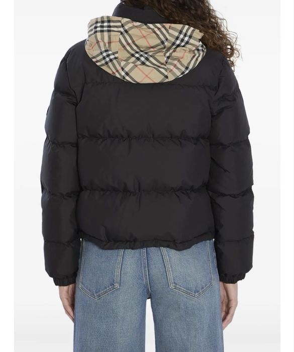 Burberry пуховик с потайным капюшоном