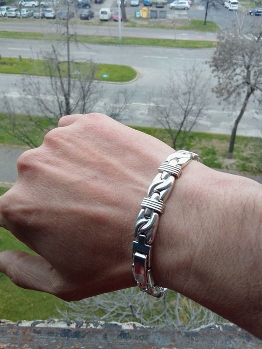 Сребърна Гривна-40грама.