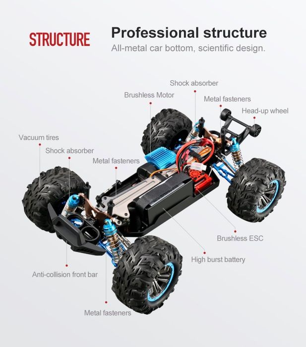 1/10 Rc джип XLF F22A 70км/ч [нов]