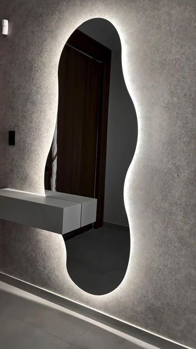 Зеркало на заказ, зеркало с подсветкой