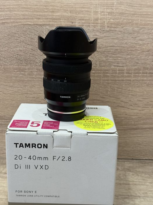 Обектив Tamron 20-40mm f/2.8 DI III VXD E-mount