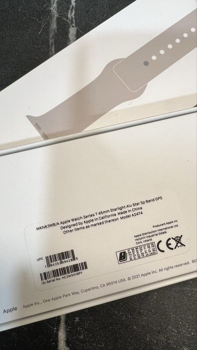 Ceas Smartwatch Apple Watch 7 45mm Starlight