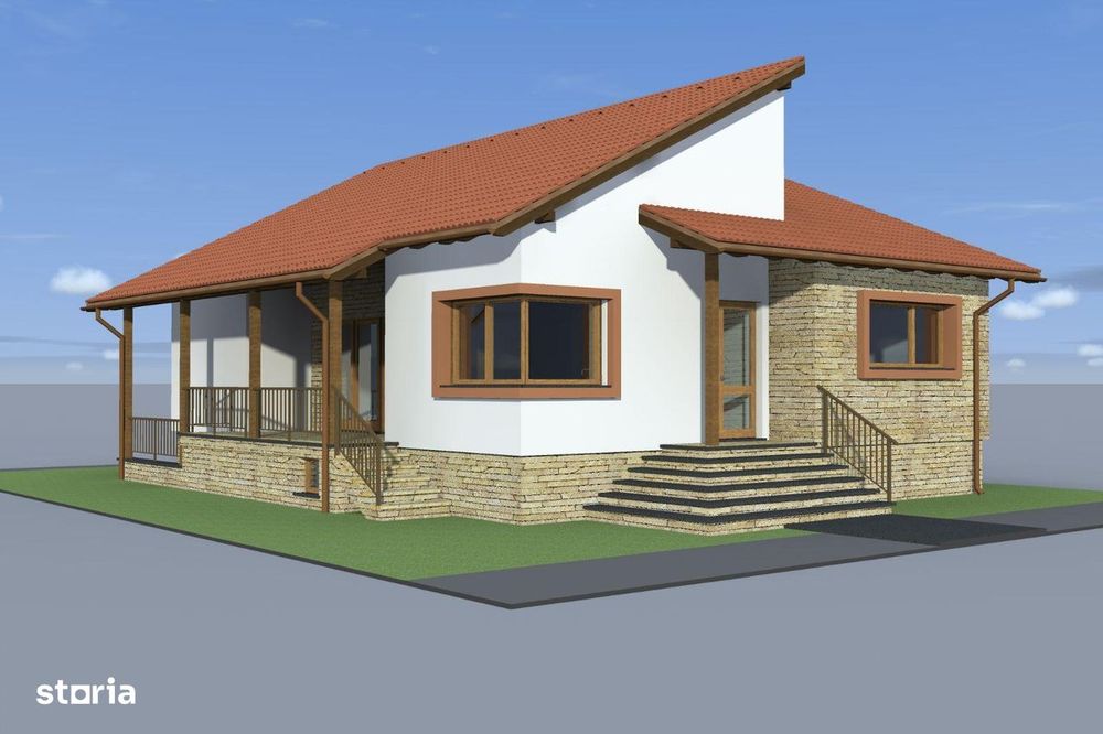 Casa noua single, 9 arii teren,  4 camere, gard, pivnita  Livezeni